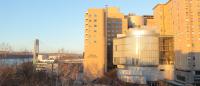 A view of NYC buildings in the sunlight.